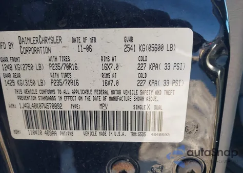 2007 Jeep Liberty Sport from USA, damaged, VIN 1J4GL48K07W578992